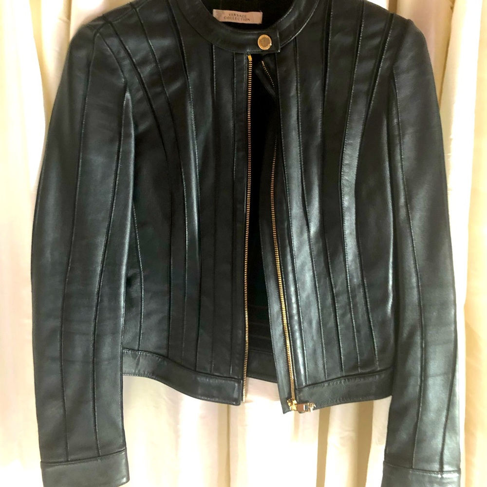 Versace BLOUSONE DONNA PELLE